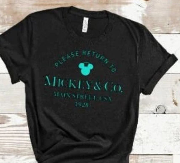 Return to Mickey and Co., Unisex Shirt/Mickey and co., Main Street USA Matching Shirt