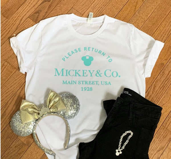 Return to Mickey and Co., Unisex Shirt/Mickey and co., Main Street USA Matching Shirt