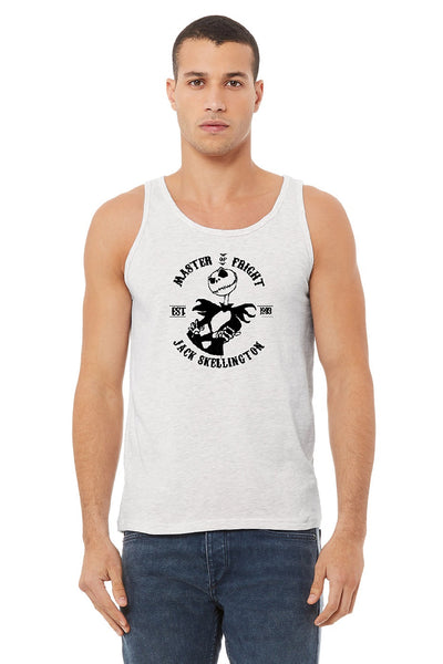 Master of Fright Jack Skellington Nightmare before Christmas Unisex Jersey Muscle Shirt