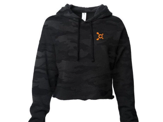 OTF Mini Splat Cropped Hoodie Sweatshirt