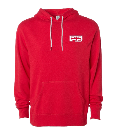 F45 Unisex Medium weight Fitted  Hoodie Sweatshirt