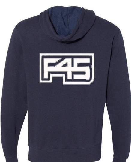 F45 Unisex Medium weight Fitted  Hoodie Sweatshirt