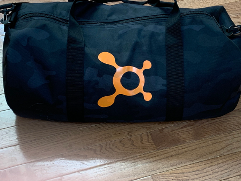 Splat Duffle Bag, Personalized Duffle Bag, OTF Splat Duffle Bag,  Orangetheory Workout Bag, Orangetheory splat bag, OTF camo duffle
