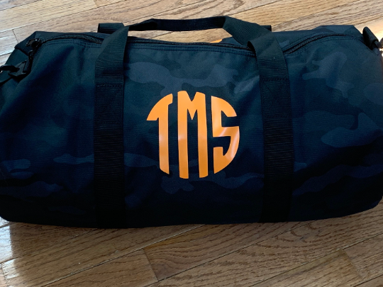 Splat Duffle Bag, Personalized Duffle Bag, OTF Splat Duffle Bag,  Orangetheory Workout Bag, Orangetheory splat bag, OTF camo duffle