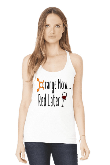 Orange Now... Red Later TriBlend Racerback Tank Top