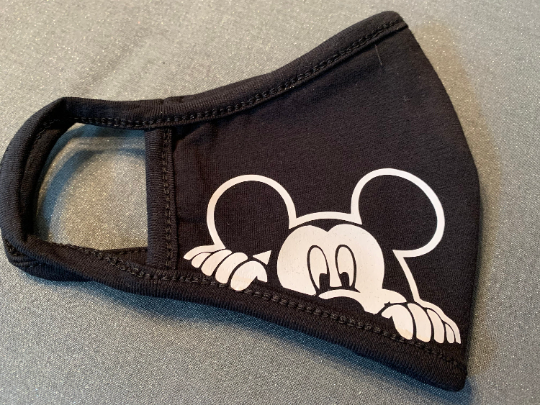 Glow in the Dark Mickey Peeking Mask,