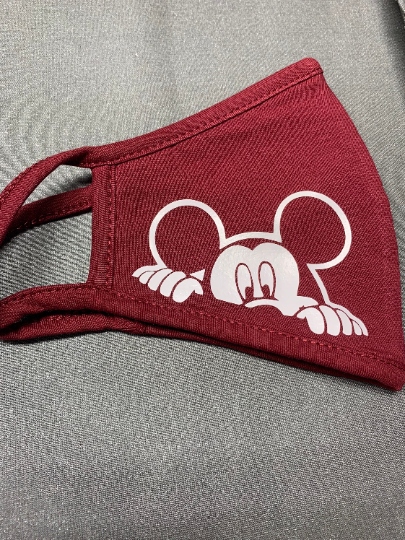 Glow in the Dark Mickey Peeking Mask,