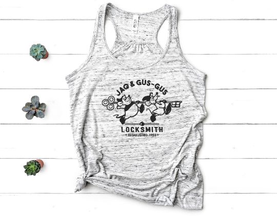 Jaq and  Gus Gus Locksmith Flowy Tank Top