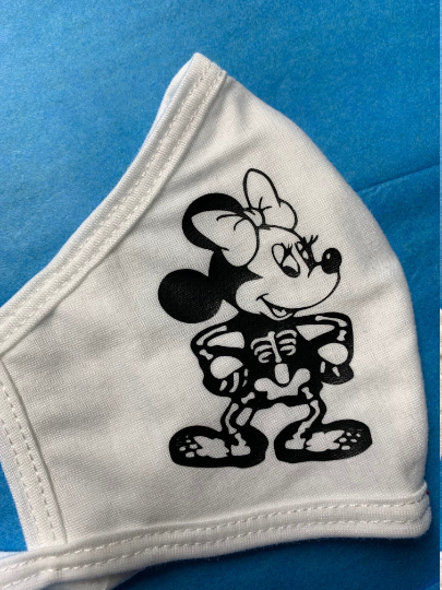 Minnie Mouse Skeleton Halloween Face Mask