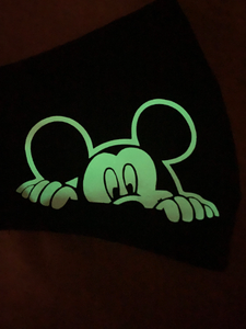 Glow in the Dark Mickey Peeking Mask,