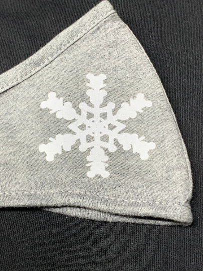 Glitter Mickey Snowflake Face Mask,