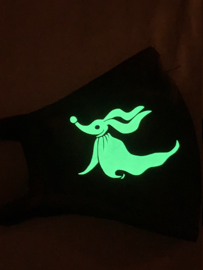 Glow in the Dark Zero Dog Face mask