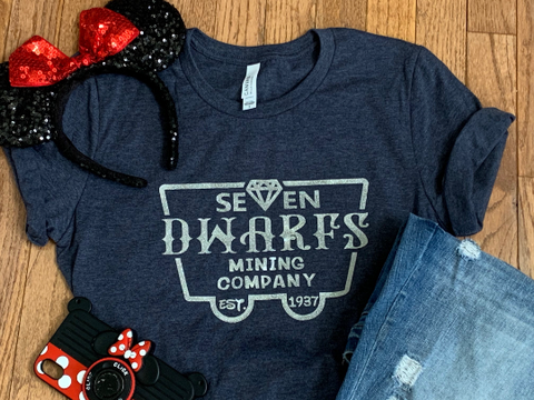 Glitter Seven Dwarf Mining Company Unisex Shirt