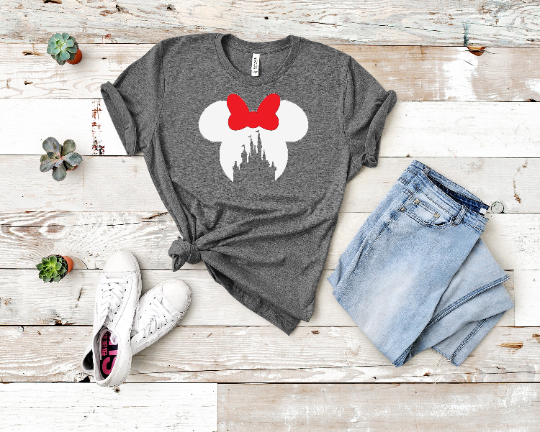 Minnie Ears  Cinderella Castle Cutout Unisex Shirt