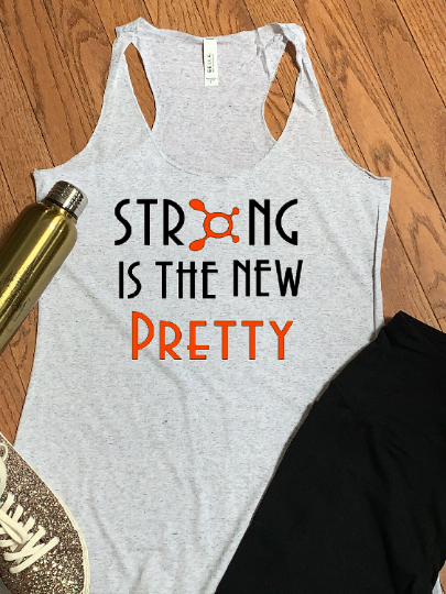 Strong is the New Pretty OTF Racerback Tank Top