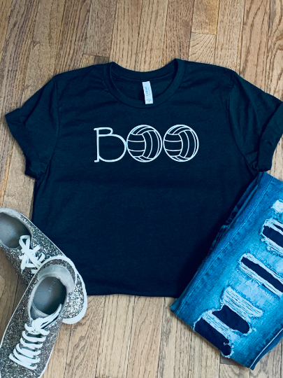 Boo Volleyball Glow in the Dark Unisex  Adult and Youth Shirt