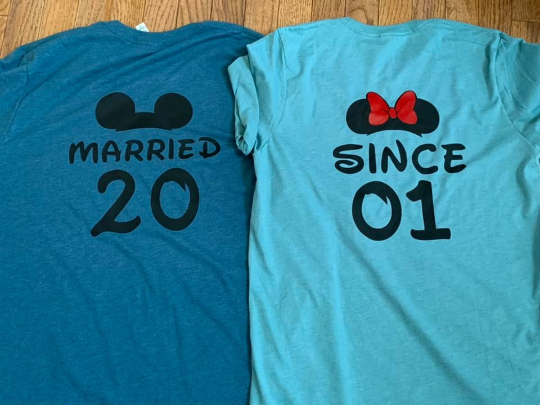 Mickey and Minnie Bride and Groom Unisex T Shirt - Personalized