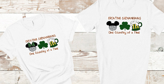 Creating Shenanigans One Country at a Time Matching Epcot Shirts Unisex Shirt