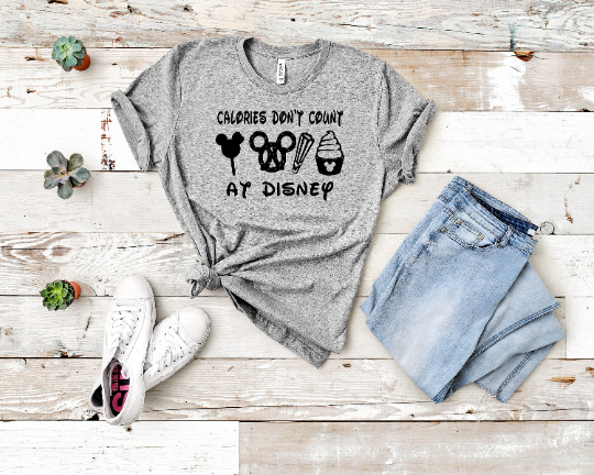 Calories Don t count at Disney Unisex Shirt River Remington Design