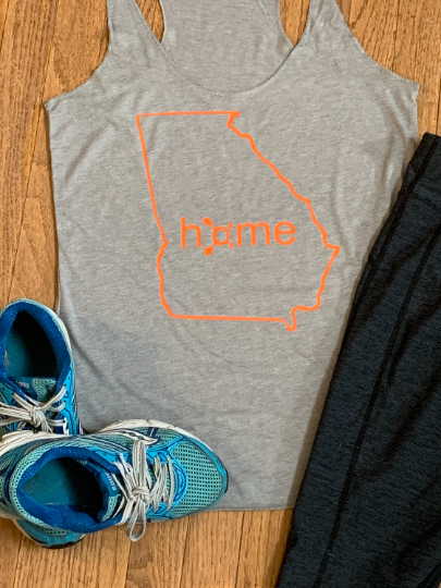 Home State Shirt with OTF Splat, Tri -Bend  or Flowy Racerback Tank
