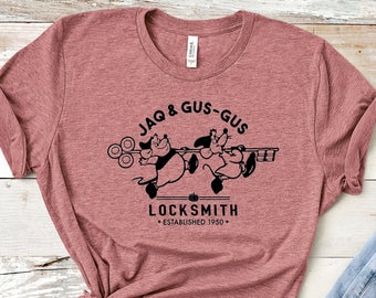 Jaq and Gus-Gus Locksmith Unisex T Shirt
