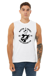 Master of Fright Jack Skellington Nightmare before Christmas Unisex Jersey Muscle Shirt